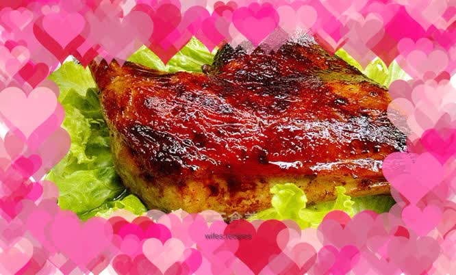 Roast duck legs with honey sauce