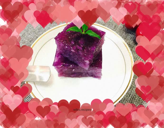Purple Sweet Potato Cold Cake