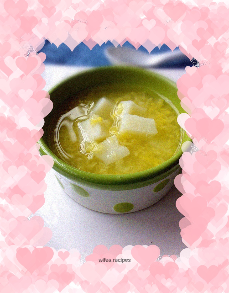 Yam and mung bean paste