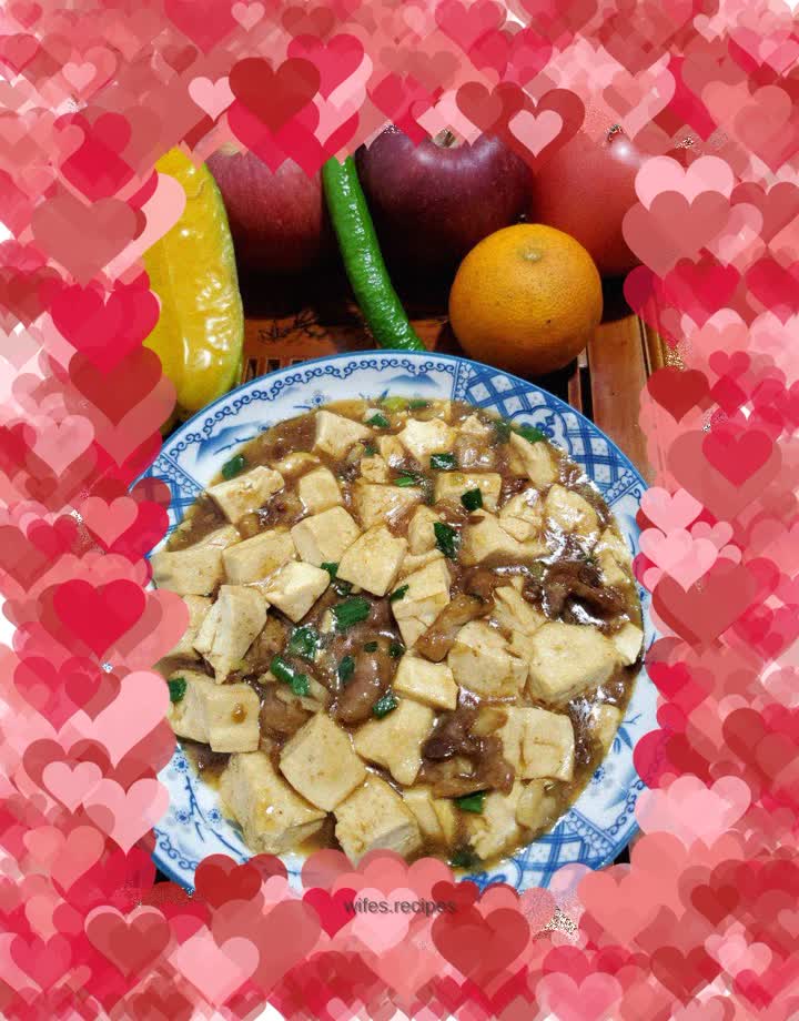 Braised Pork Sliced Soft Tofu