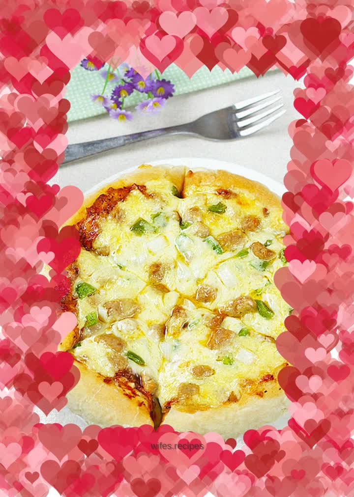 Beef and Green Pepper Pizza