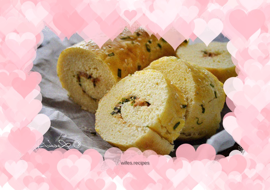 【Seaweed and meat floss rolls】