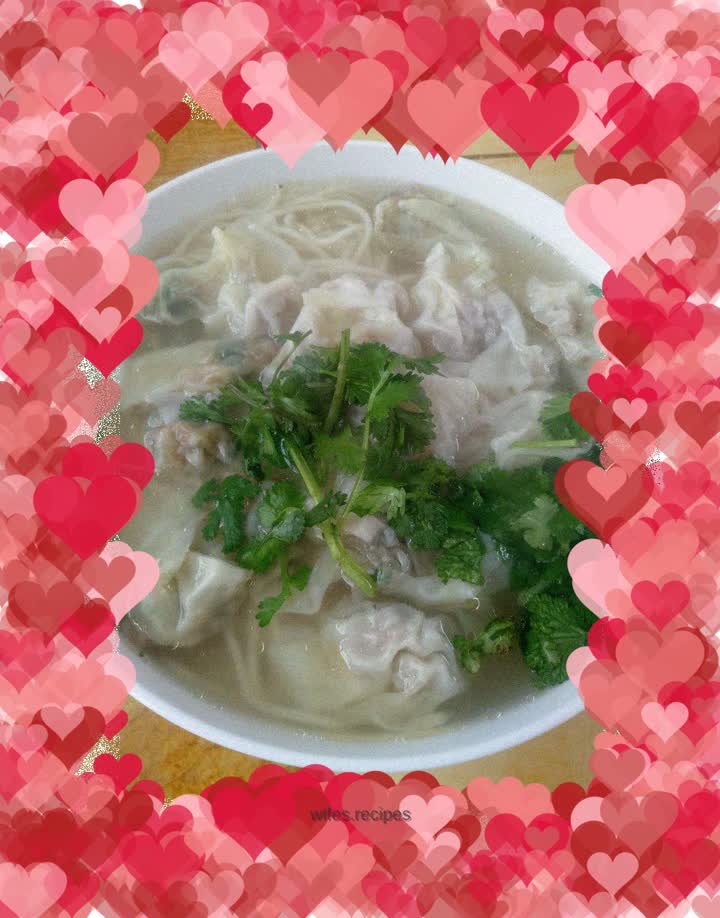 Wonton clear soup noodles