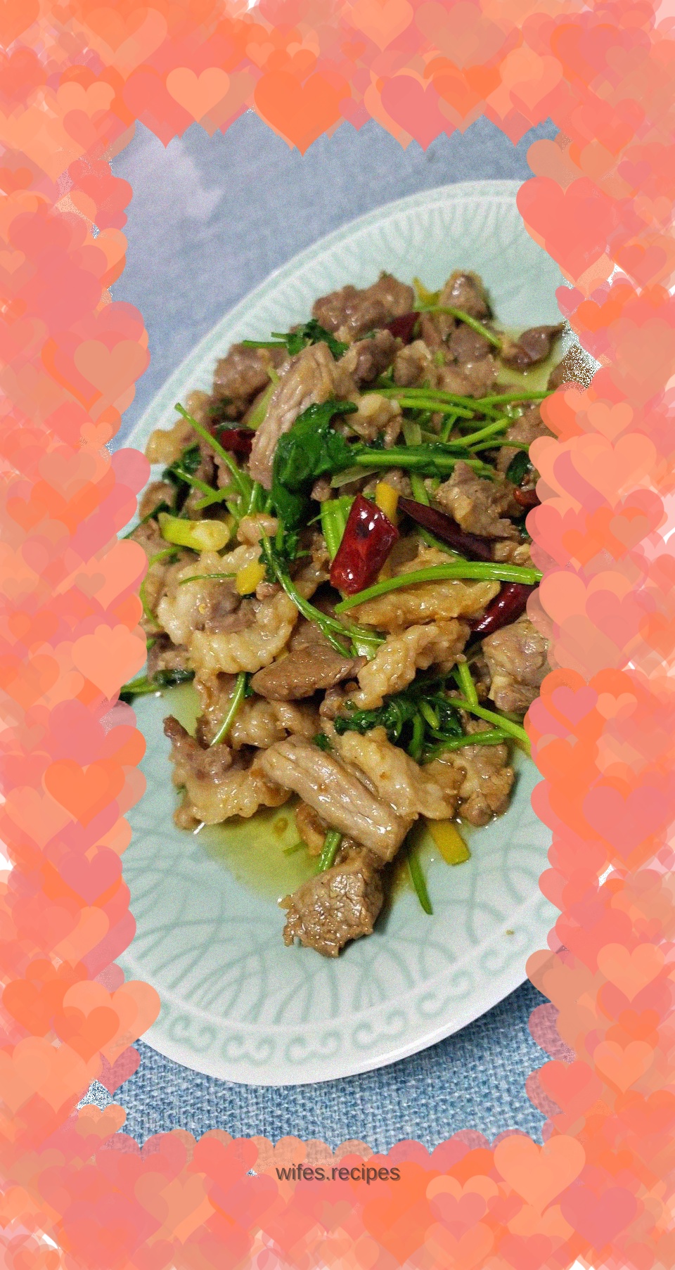 Stir-fried beef