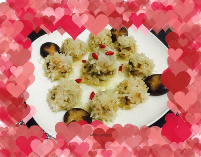 Mushroom and Chicken Pearl Balls