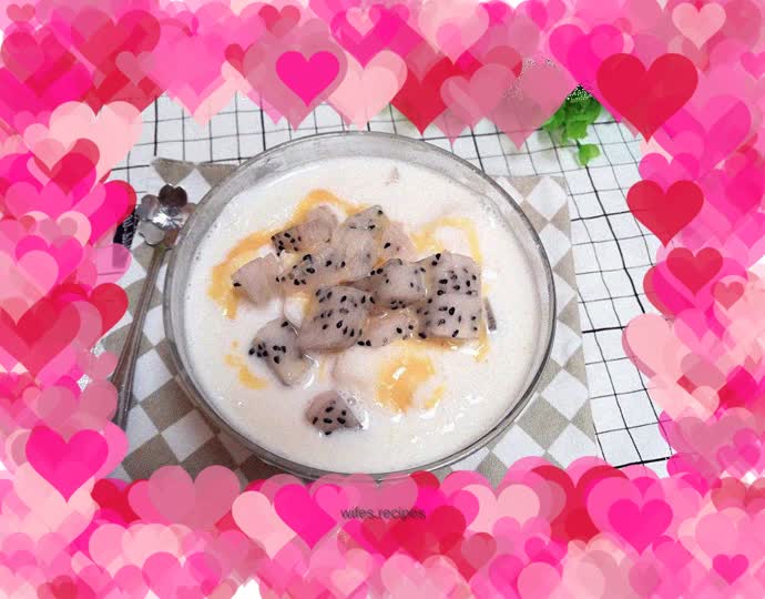 Dragon Fruit Condensed Milk Smoothie