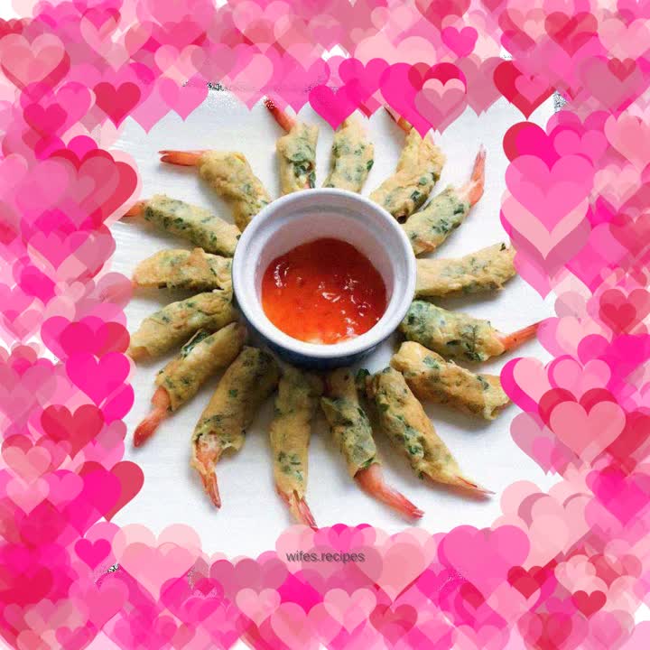 Leek Egg Roll with Prawns