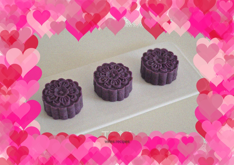 Purple sweet potato mooncake filling