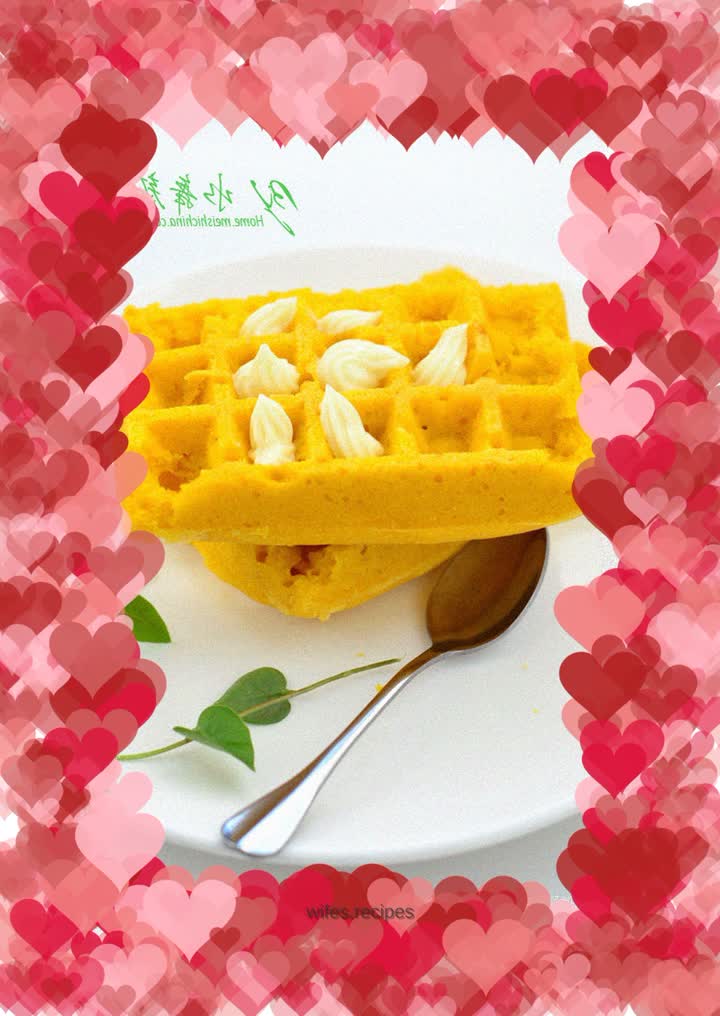 【Pumpkin Waffle】The warmest color in this season