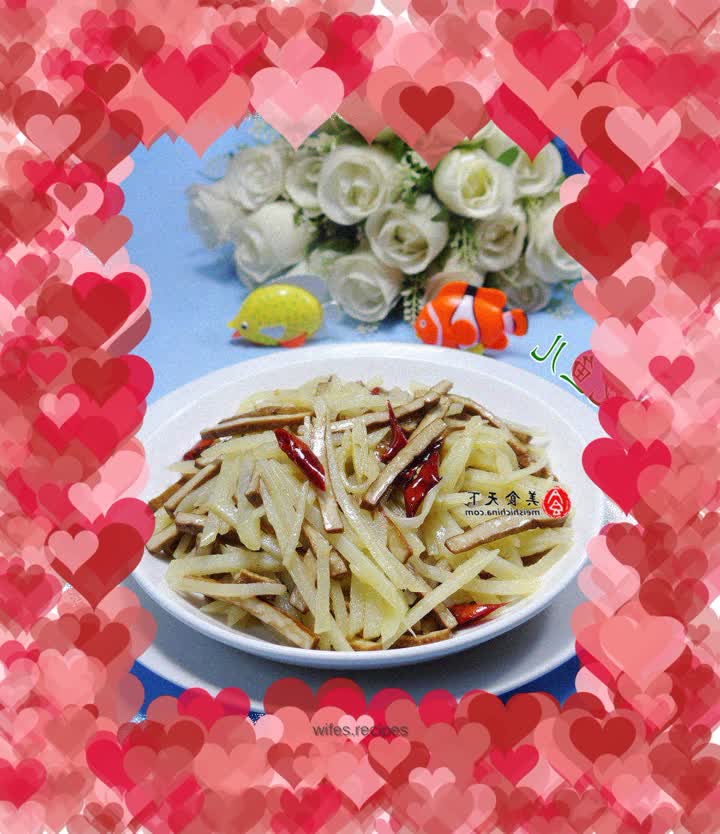 Dried fried potatoes