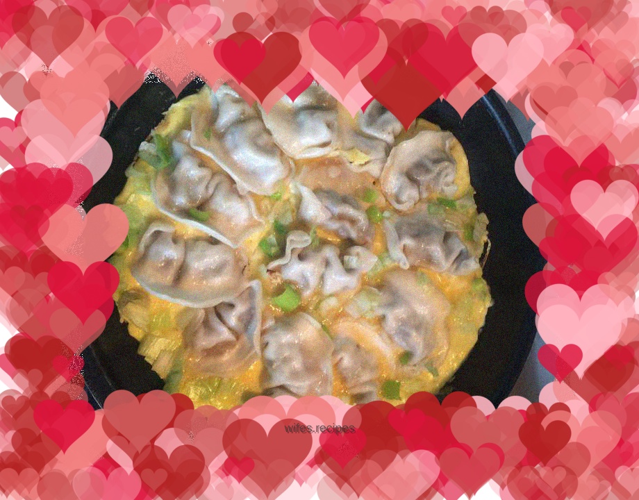 Pan-fried dumplings with eggs (quick-frozen version)