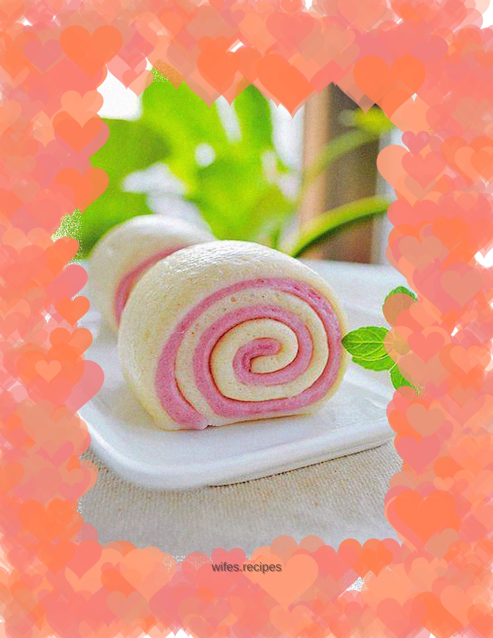 Two-color flower roll