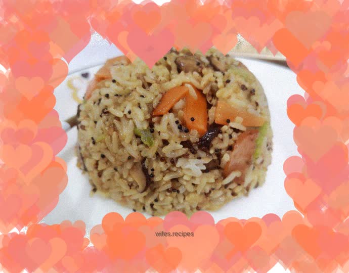 Fried rice without eggs
