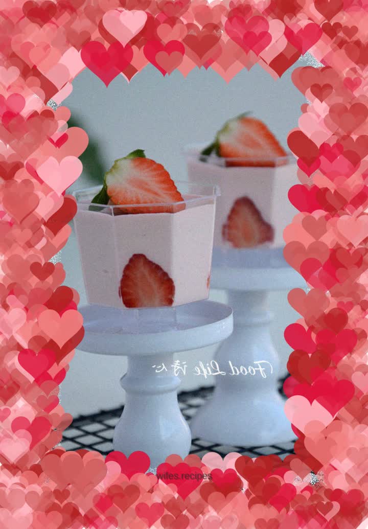 【Strawberry Cheese Mousse Cup】---A cake not to be missed during the strawberry season