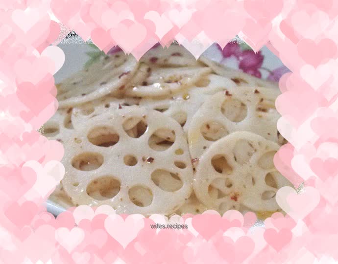 Vegetarian fried lotus root slices
