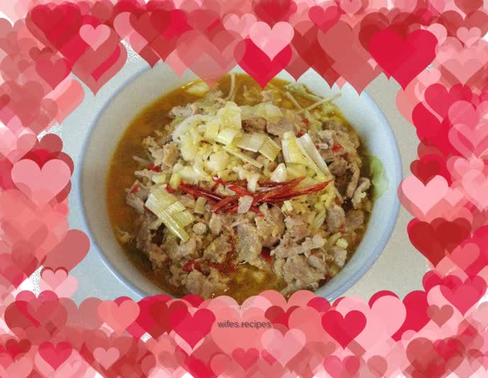 Boiled pork slices (spicy version)