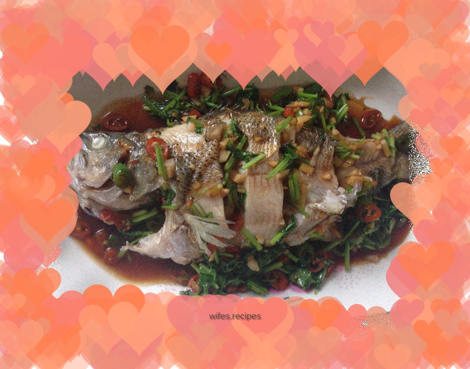 Steamed seabass