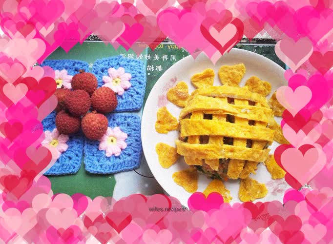 Delicious omelette rice