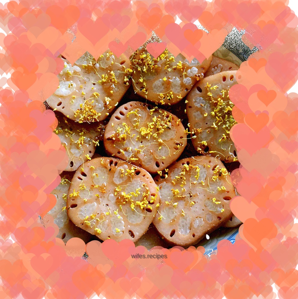 Osmanthus sugar lotus root