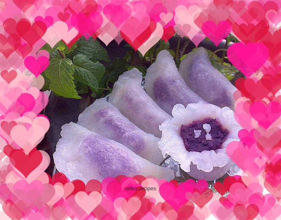 Dessert to coax mom: Crystal Purple Sweet Potato Dumplings