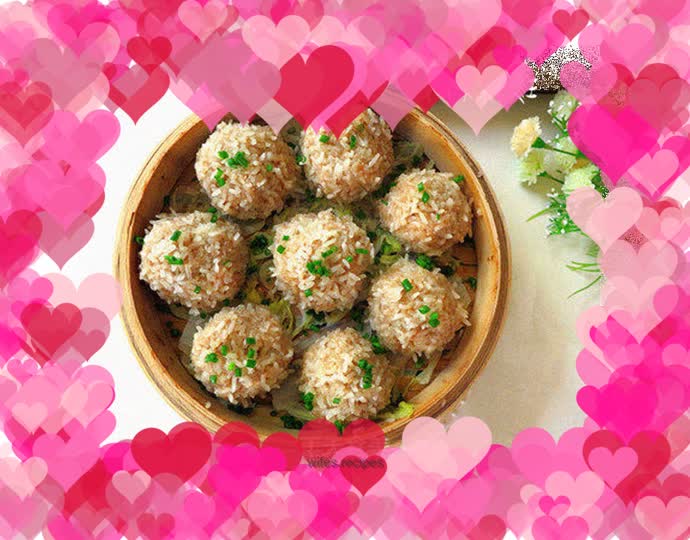 Crystal clear---Pearl meatballs