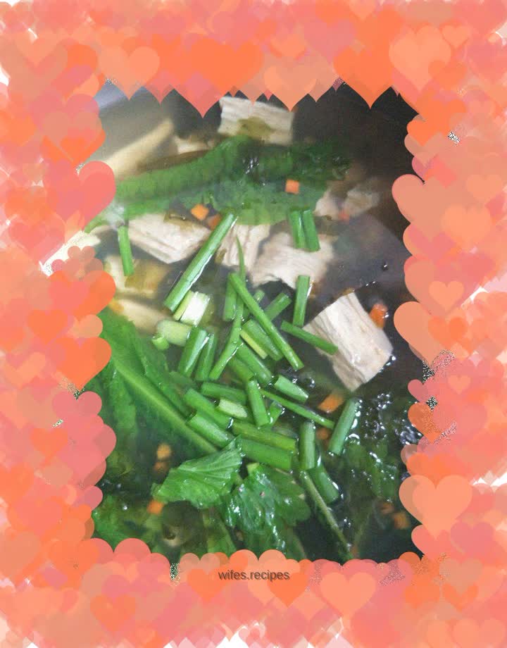 Bean curd and phoenix tail soup