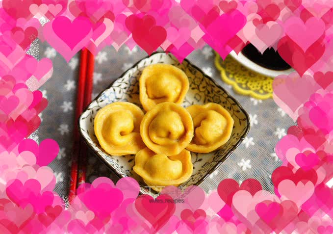 Pumpkin Yuanbao Dumplings