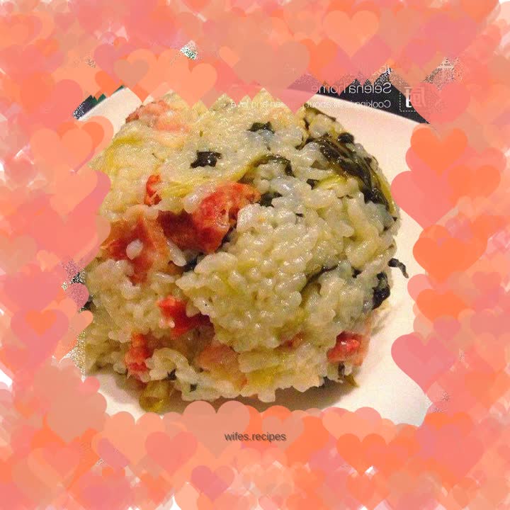 Sausage, bacon and vegetable rice