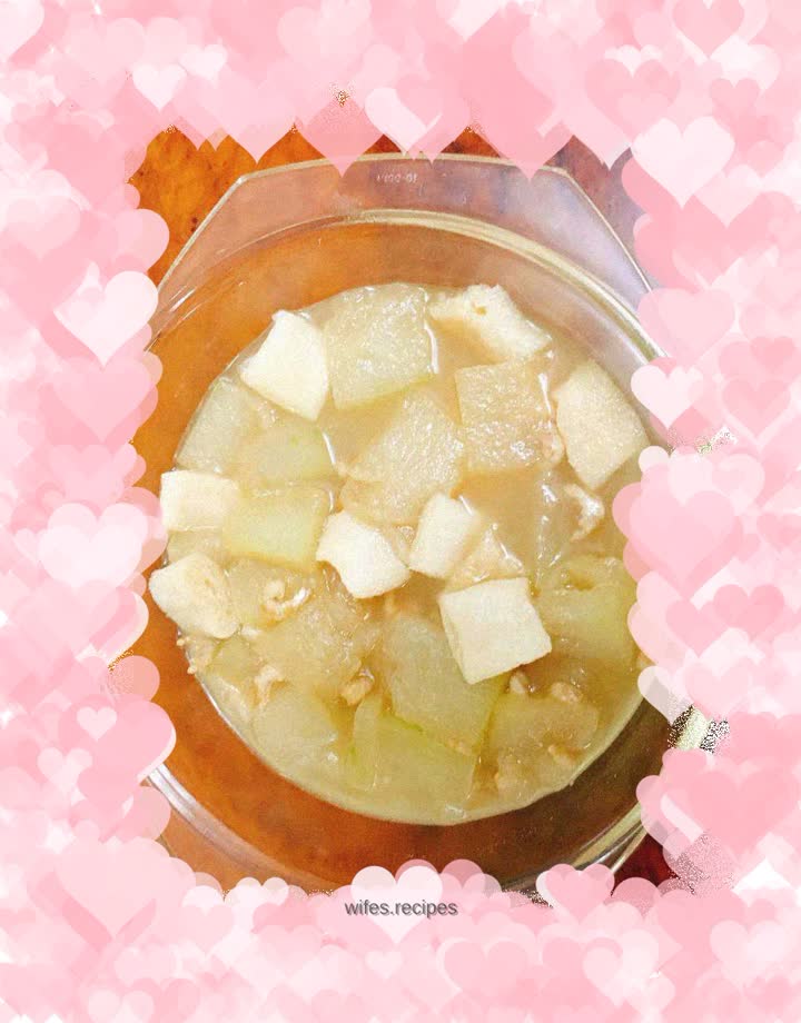 Winter melon, bamboo fungus and dried sea rice