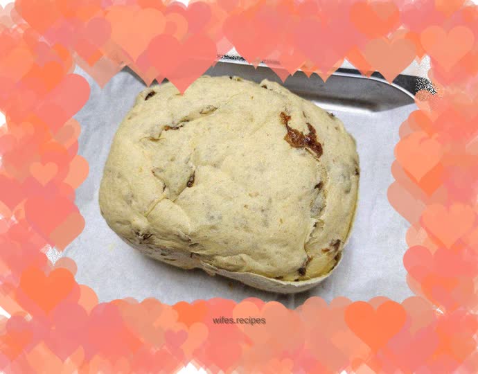 Bread machine version of raisin bread