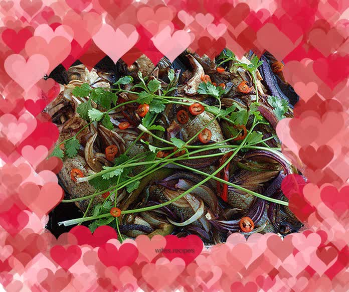 Sauce-flavored grilled fish