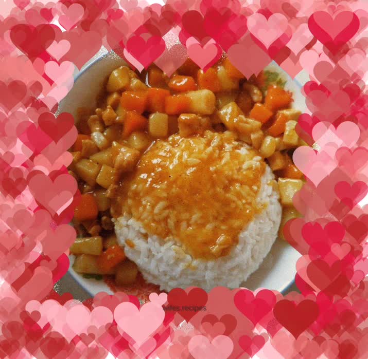 Curry Chicken Rice Cake