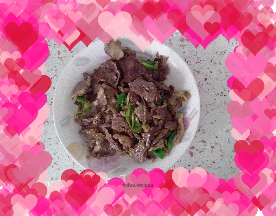 Stir-fried mutton ~ the easiest way