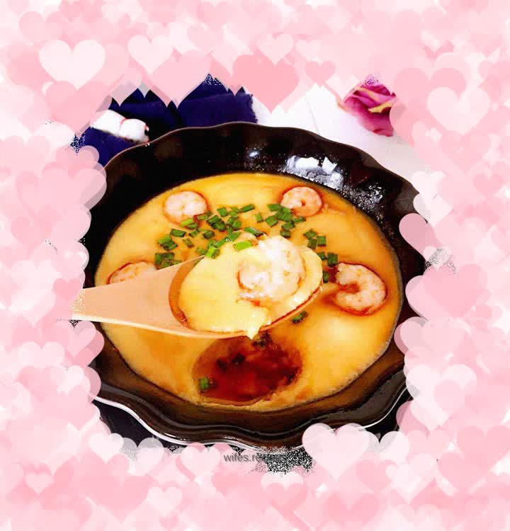 Steamed Egg with Shrimp