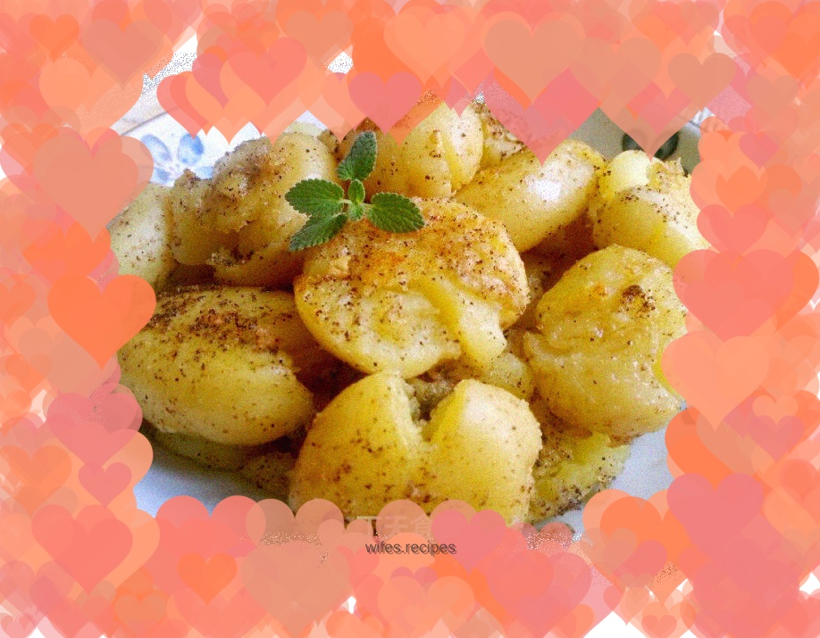 Garlic salt and pepper baby potatoes