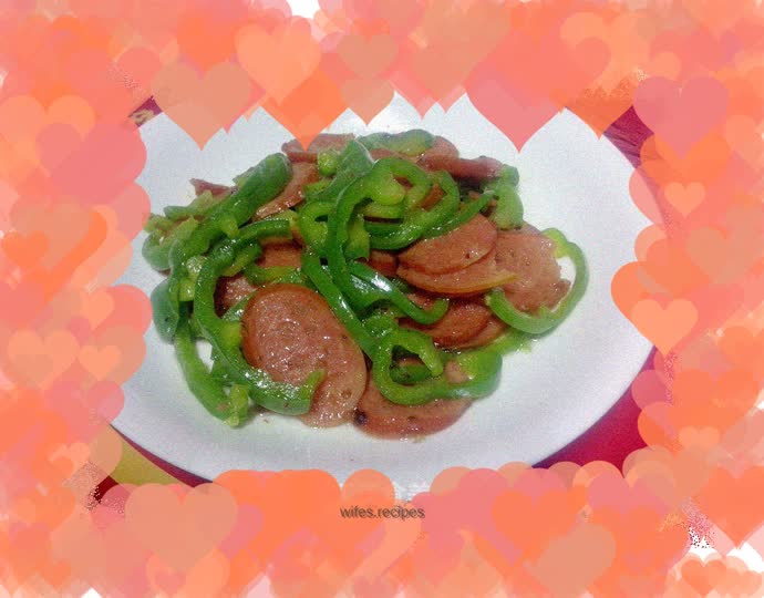 Home-cooked Taste (4) - Crispy Grilled Sausage and Stir-fried Green Pepper Shreds