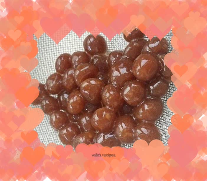 Taro balls, brown sugar pearls