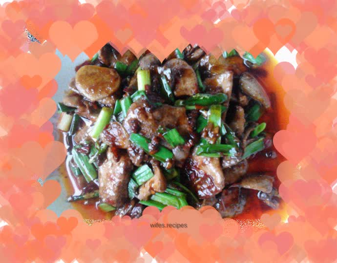 Stir-fried pork liver