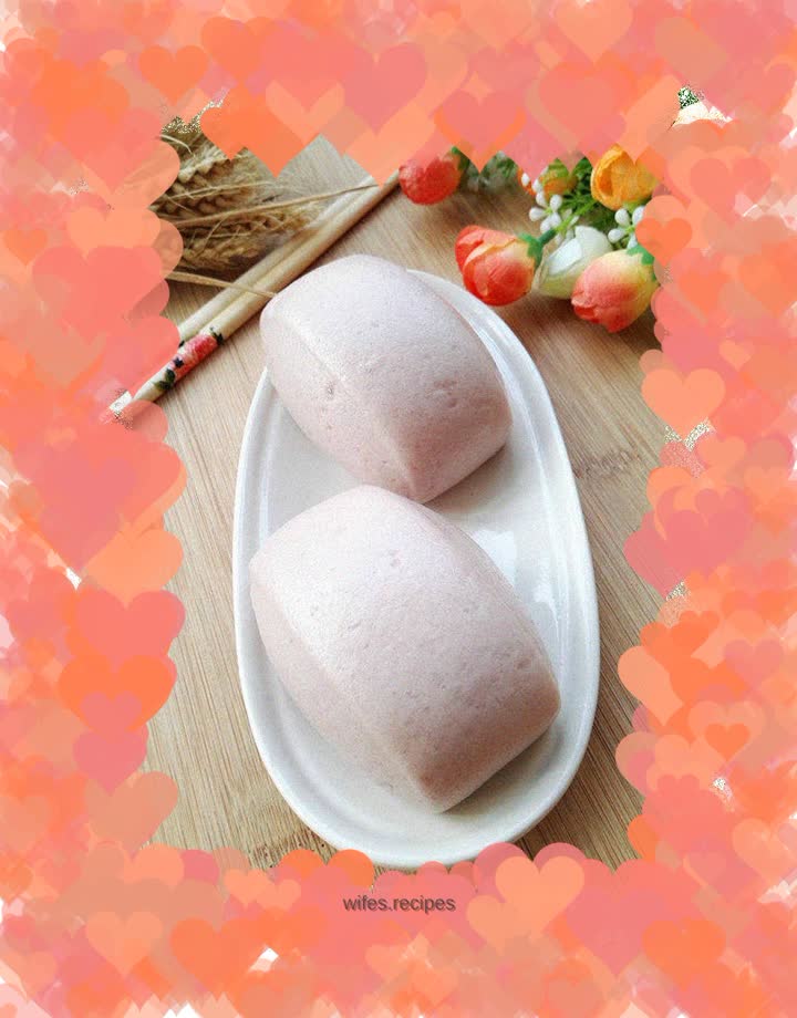 Purple sweet potato buns