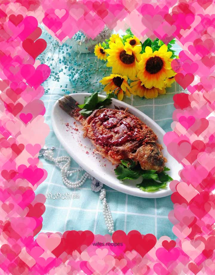 Crispy fish with crispy skin