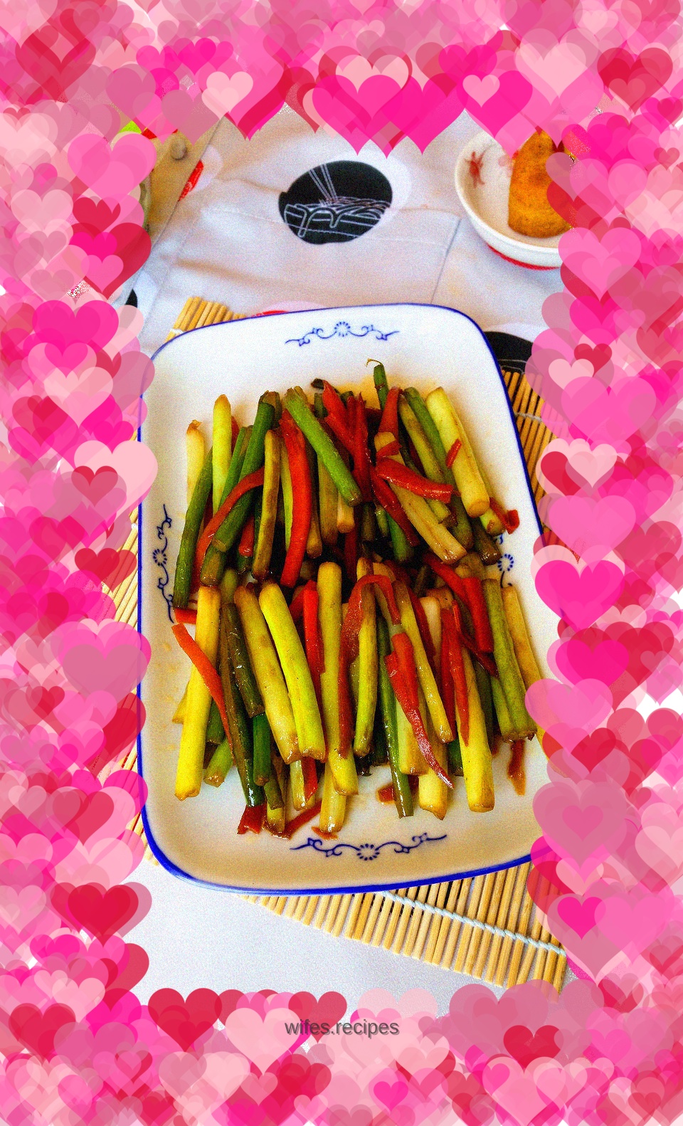 Stir-fried carrots and garlic