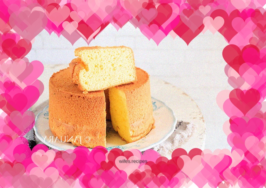 Light cream chiffon cake
