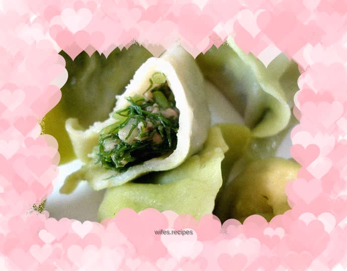 Pork dumplings stuffed with fennel