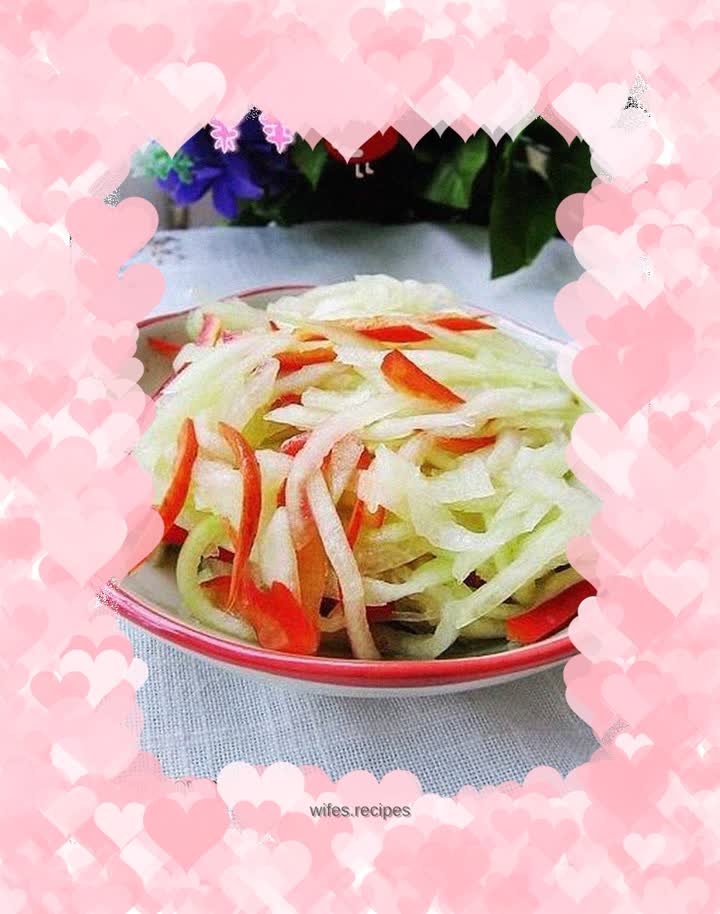 Chili-flavored watermelon rind