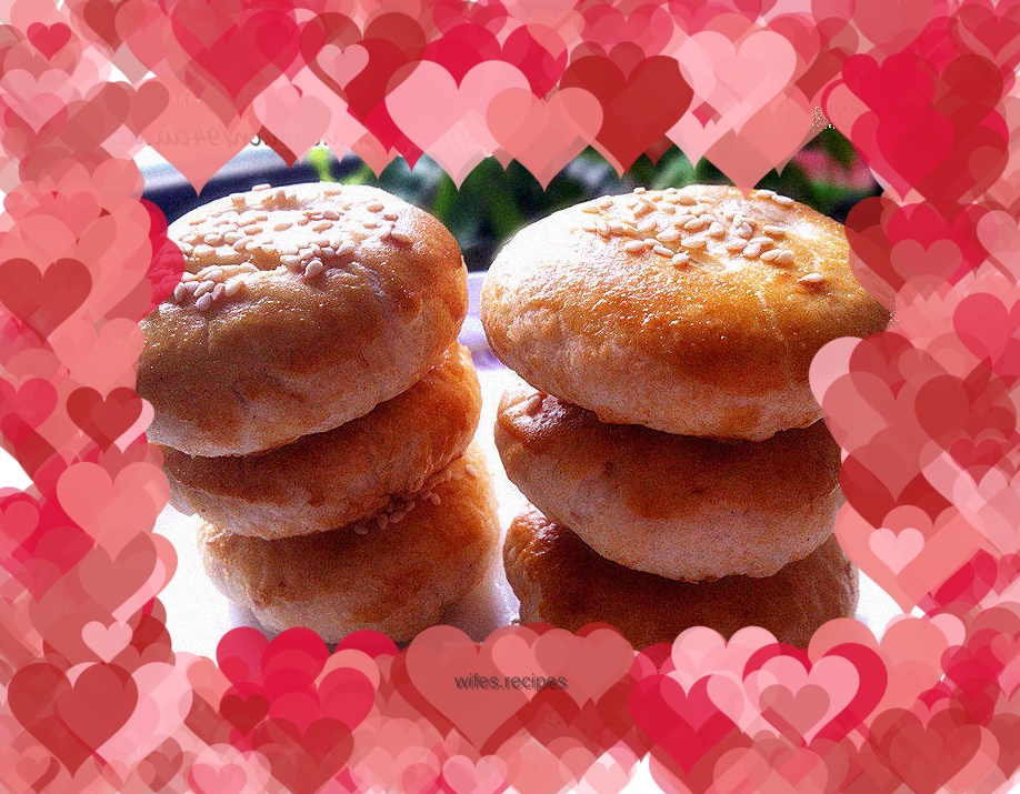 So crispy pork floss corn pancakes