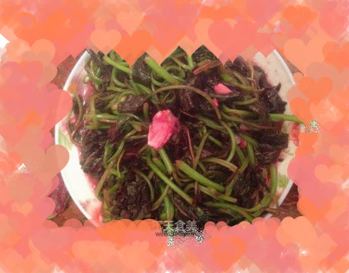 Stir-fried amaranth with garlic