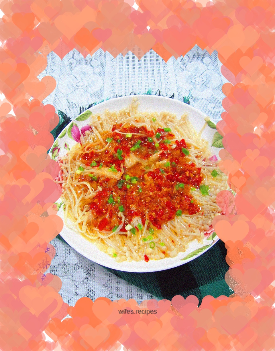 Chopped Pepper Enoki Mushroom