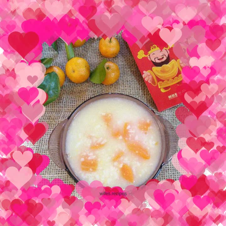 Carrot and two rice porridge