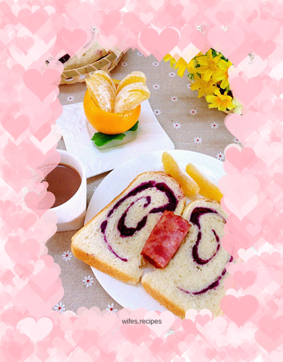 Purple Sweet Potato Toast