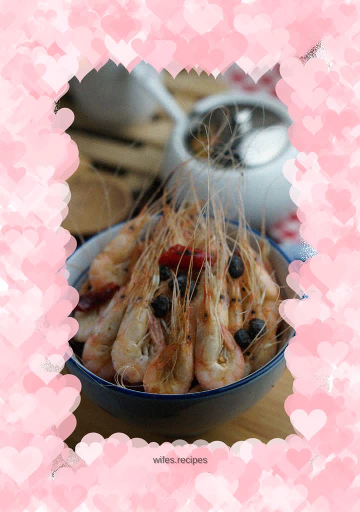 White shrimp with soy sauce